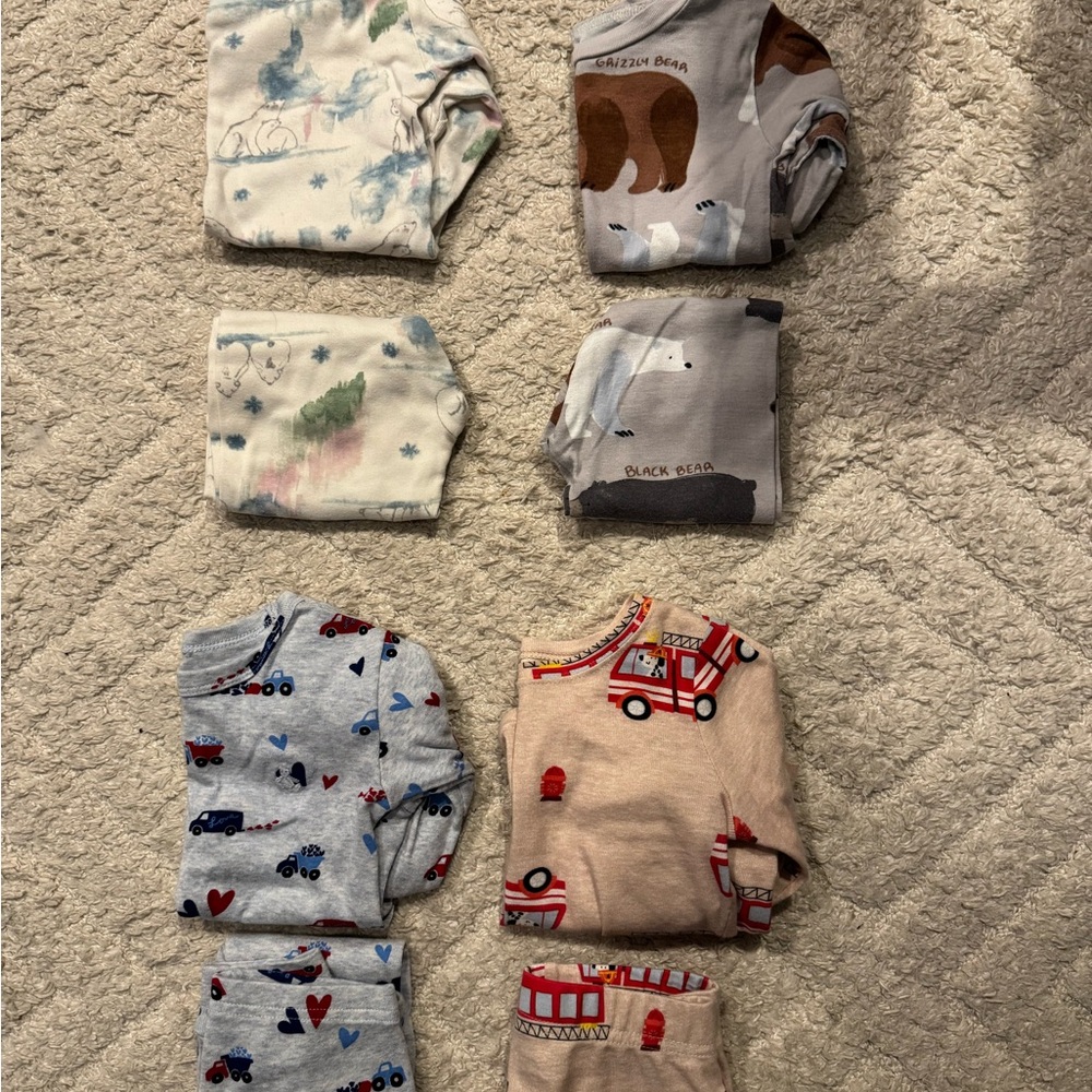 GAP Kids Pajama Set - Gray, Beige, White, Blue, Red, Brown